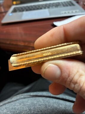 SWANK Gold Tone Men’s Money Clip with Subtle Textured Edge